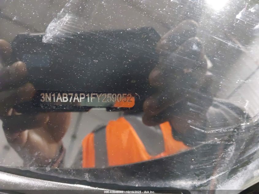 2015 Nissan Sentra Sv VIN: 3N1AB7AP1FY259052 Lot: 43846569