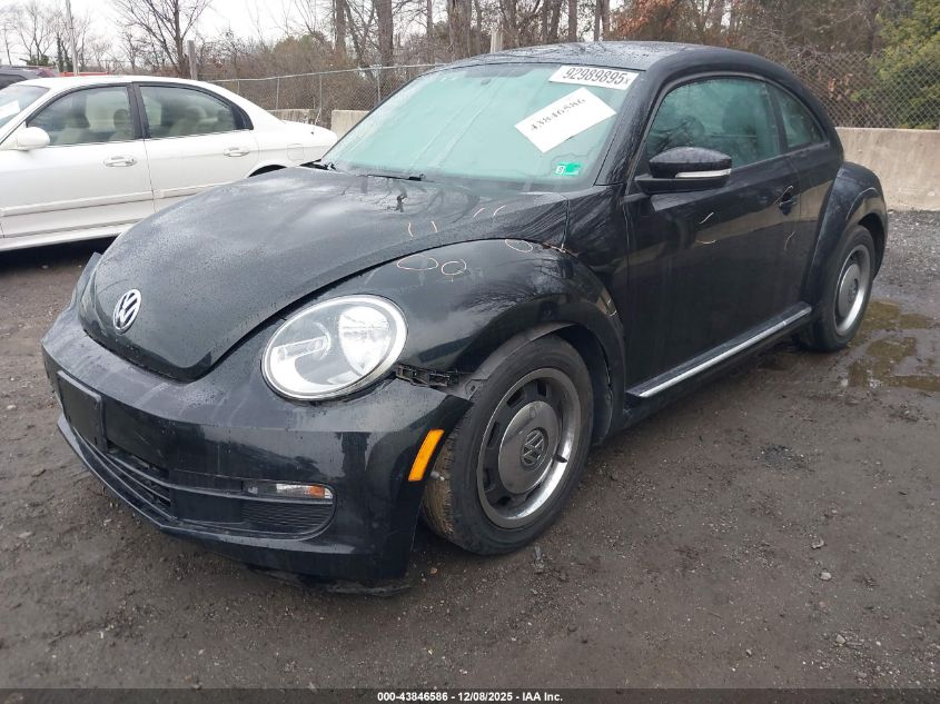 2012 Volkswagen Beetle 2.5L VIN: 3VWHP7AT4CM623975 Lot: 43846586