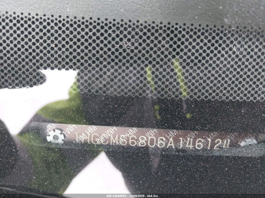 2006 Honda Accord 2.4 Ex VIN: 1HGCM56806A146124 Lot: 43846592