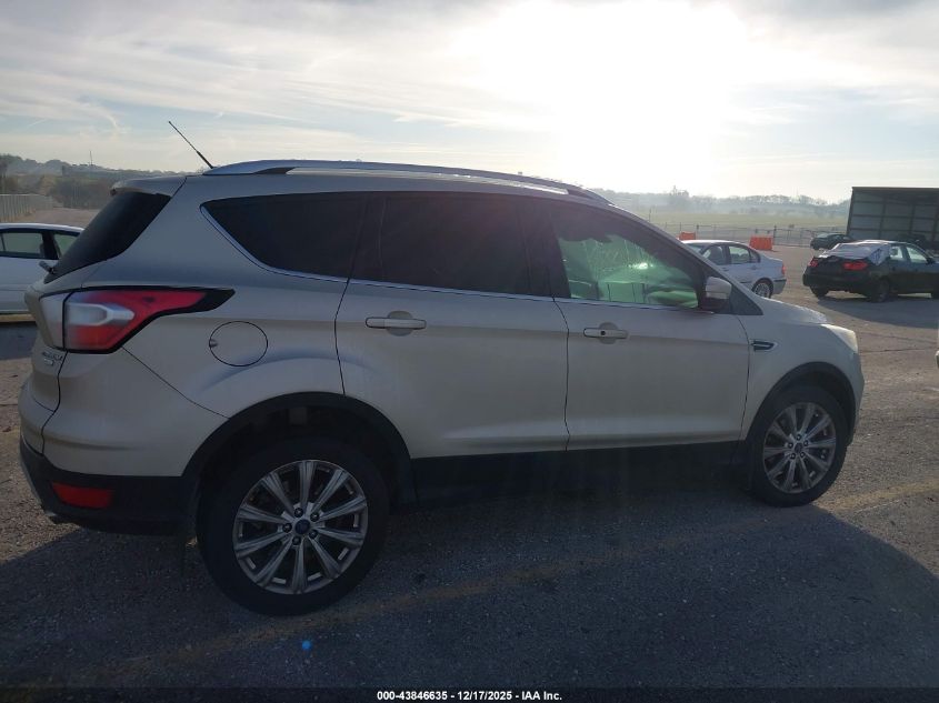 2017 Ford Escape Titanium VIN: 1FMCU0JDXHUE72581 Lot: 43846635