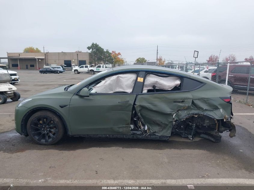 2020 Tesla Model Y Long Range Dual Motor All-Wheel Drive VIN: 5YJYGDEE1LF058523 Lot: 43846773