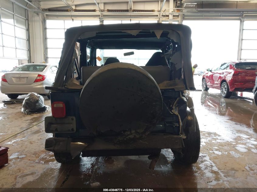 2000 Jeep Wrangler Se VIN: 1J4FA29P3YP756633 Lot: 43846775