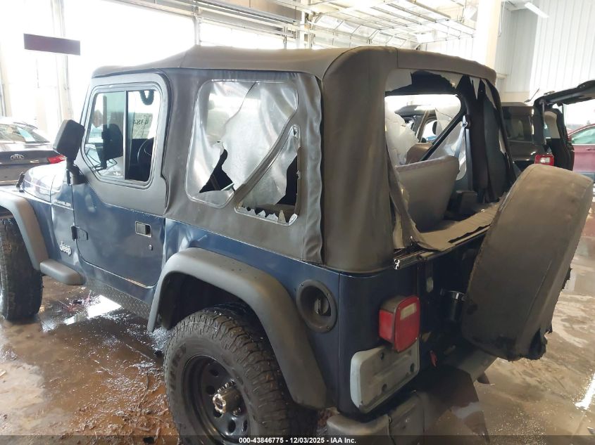 2000 Jeep Wrangler Se VIN: 1J4FA29P3YP756633 Lot: 43846775