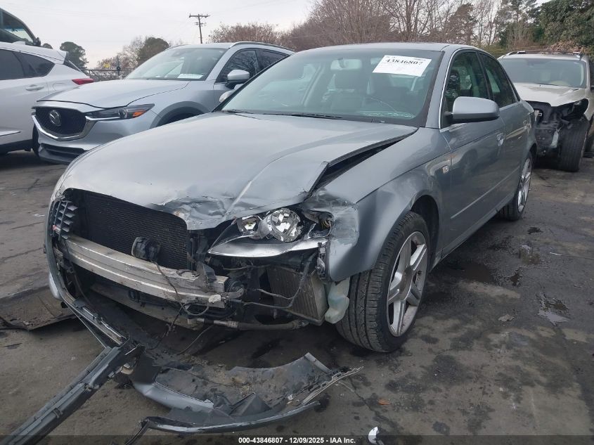 2008 Audi A4 2.0T VIN: WAUDF78E48A119228 Lot: 43846807