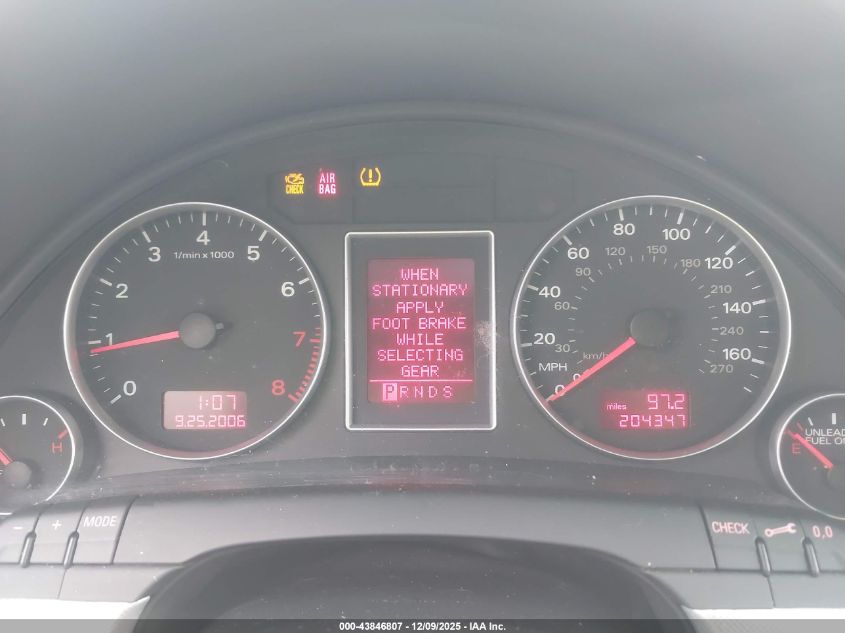 2008 Audi A4 2.0T VIN: WAUDF78E48A119228 Lot: 43846807