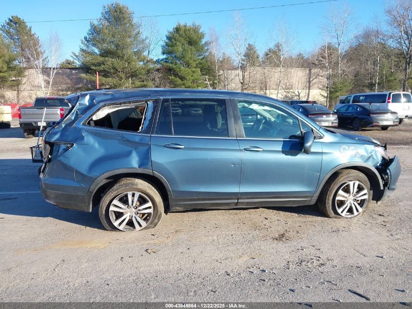 2016 Honda Pilot Ex-L VIN: 5FNYF6H58GB095715 Lot: 43846864