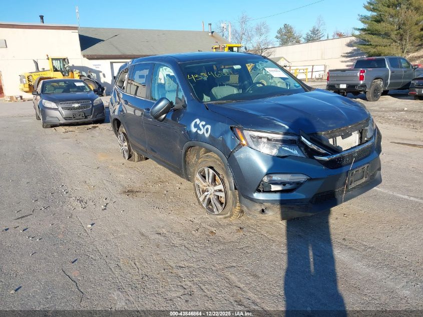 2016 Honda Pilot Ex-L VIN: 5FNYF6H58GB095715 Lot: 43846864