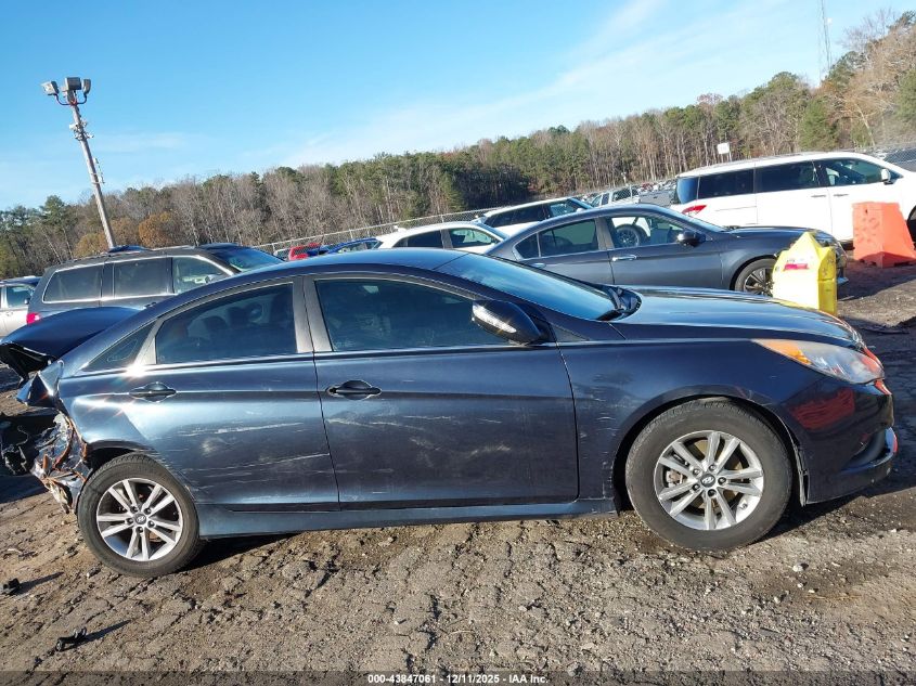 2014 Hyundai Sonata Gls VIN: 5NPEB4AC7EH902333 Lot: 43847061