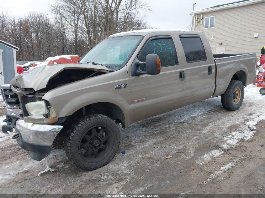 2004 Ford F-250 Lariat/Xl/Xlt VIN: 1FTNW21P24EB46355 Lot: 43847094
