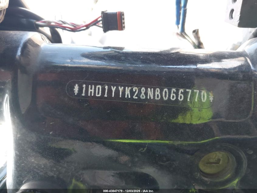 2022 Harley-Davidson Fxbbs VIN: 1HD1YYK28NB066770 Lot: 43847179