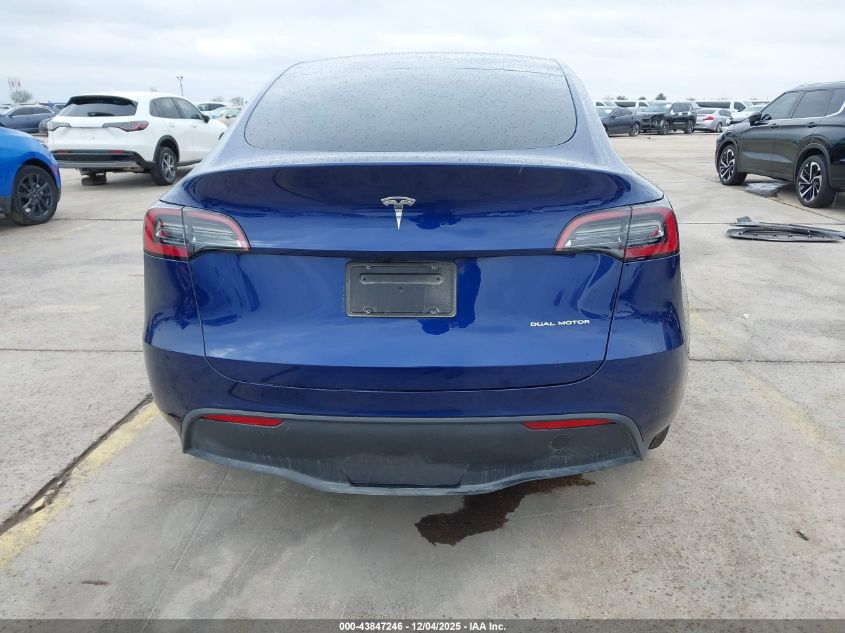 2023 Tesla Model Y Awd/Long Range Dual Motor All-Wheel Drive VIN: 7SAYGDEEXPA147884 Lot: 43847246