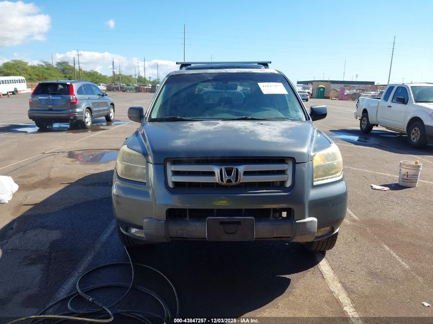 2006 Honda Pilot Ex-L VIN: 2HKYF18536H531180 Lot: 43847257