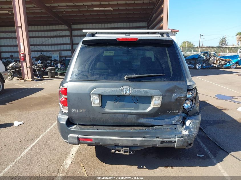 2006 Honda Pilot Ex-L VIN: 2HKYF18536H531180 Lot: 43847257