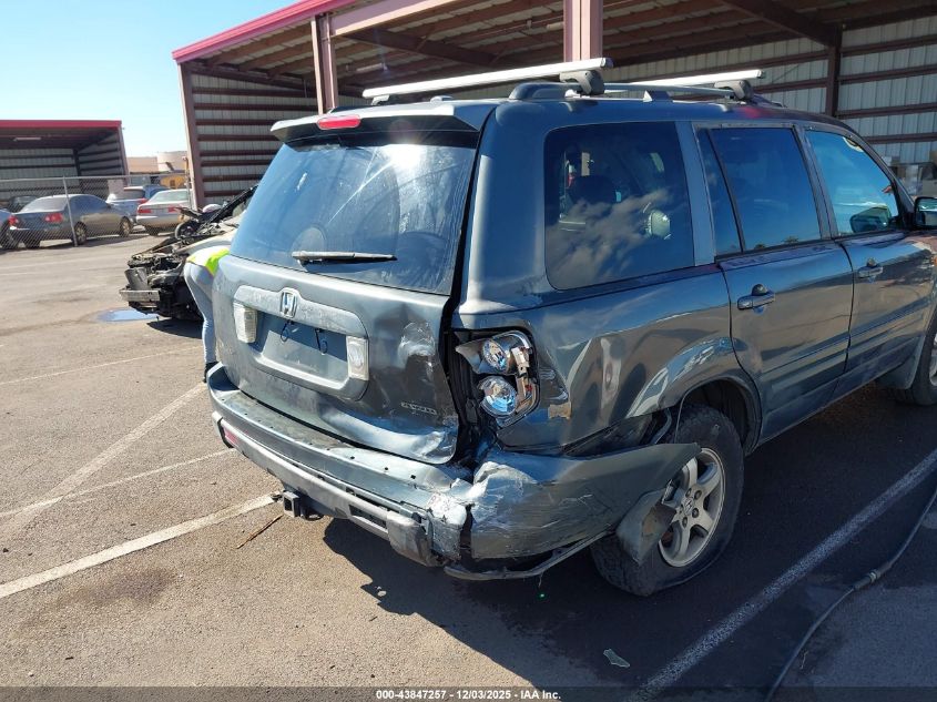 2006 Honda Pilot Ex-L VIN: 2HKYF18536H531180 Lot: 43847257