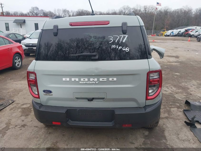 2021 Ford Bronco Sport Big Bend VIN: 3FMCR9B67MRB37771 Lot: 43847312