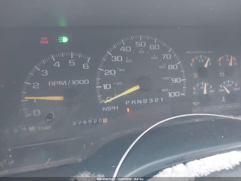 1997 Chevrolet Suburban 1500 VIN: 3GNFK16R5VG193532 Lot: 43847417