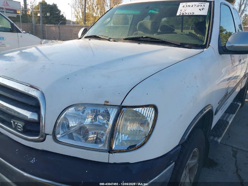 2001 Toyota Tundra Sr5 V8 VIN: 5TBRT34191S168973 Lot: 43847493