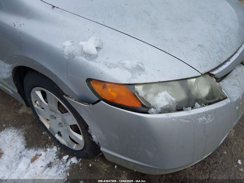 2007 Honda Civic Lx VIN: 2HGFA15567H316141 Lot: 43847589