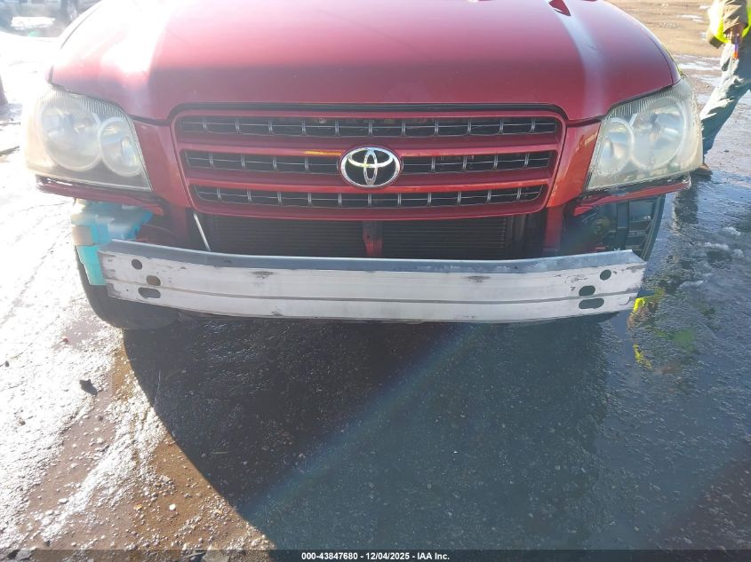 2003 Toyota Highlander V6 VIN: JTEHF21A530142882 Lot: 43847680