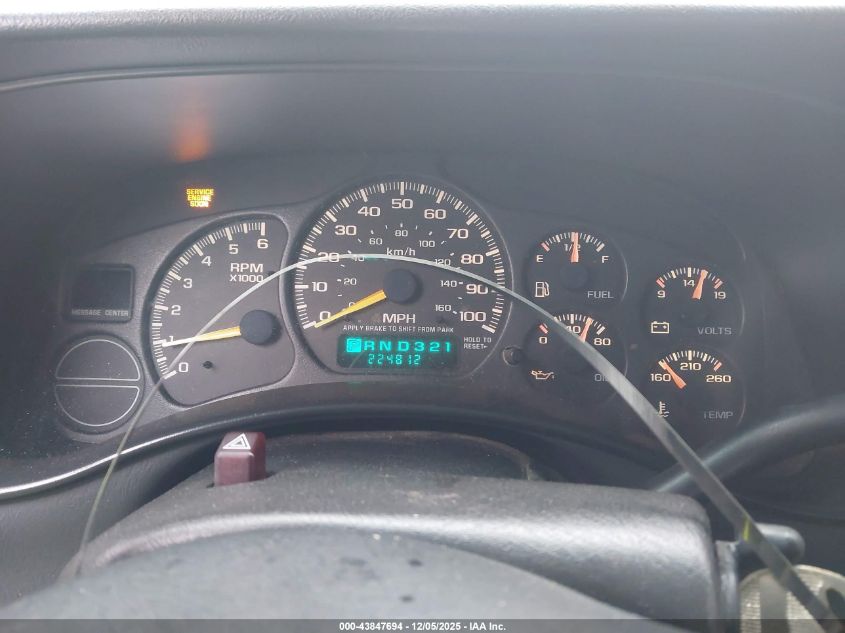 2000 Chevrolet Silverado 1500 Ls VIN: 1GCEK19T6YE124436 Lot: 43847694