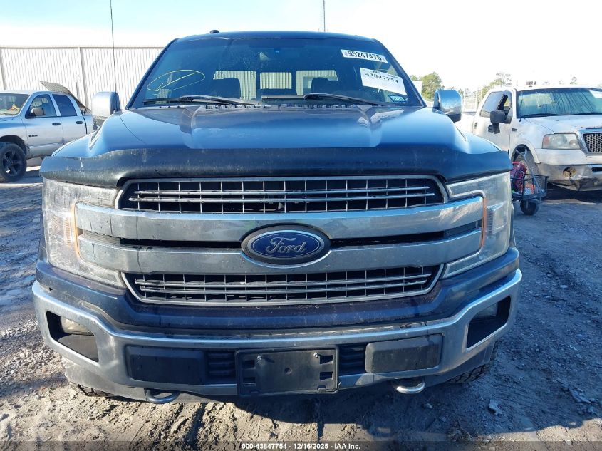 2018 Ford F-150 Lariat VIN: 1FTEW1E56JKF25875 Lot: 43847754