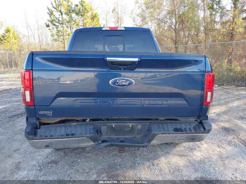 2018 Ford F-150 Lariat VIN: 1FTEW1E56JKF25875 Lot: 43847754