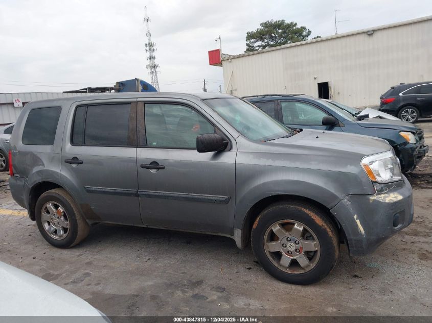 2009 Honda Pilot Lx VIN: 5FNYF38219B026646 Lot: 43847815