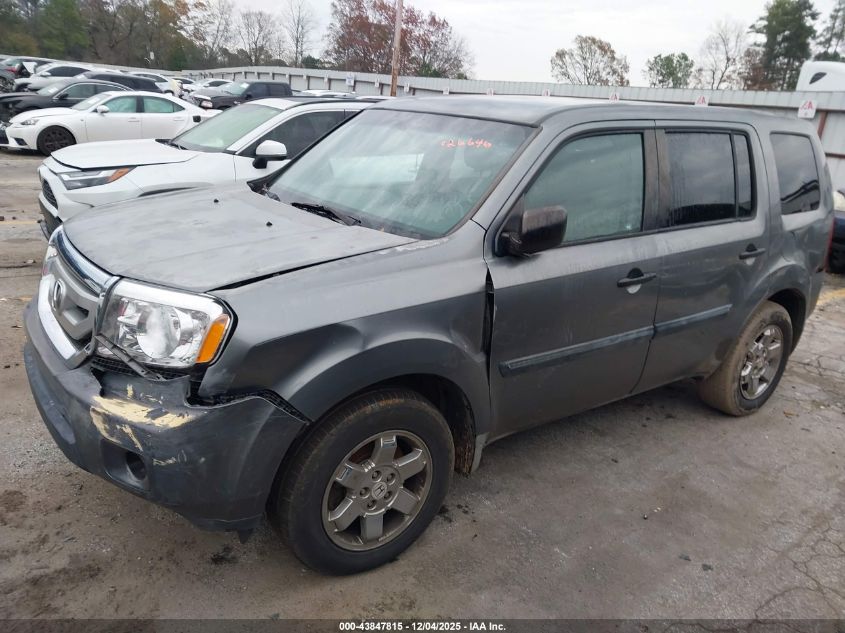2009 Honda Pilot Lx VIN: 5FNYF38219B026646 Lot: 43847815