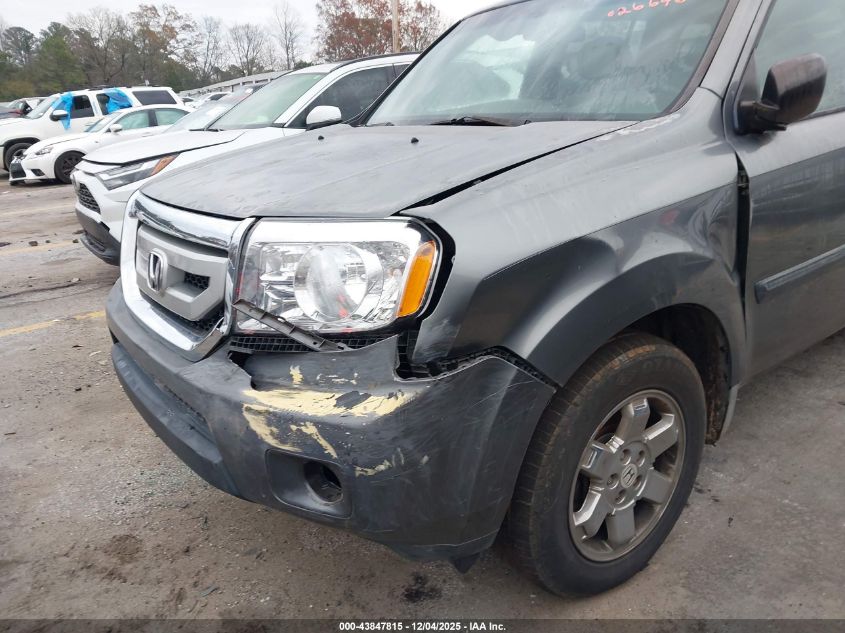 2009 Honda Pilot Lx VIN: 5FNYF38219B026646 Lot: 43847815