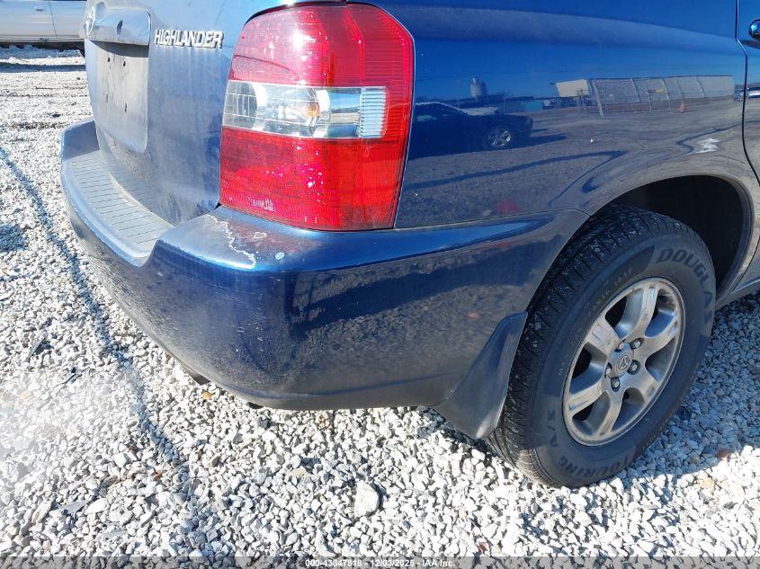 2005 Toyota Highlander V6 VIN: JTEEP21A550104961 Lot: 43847818