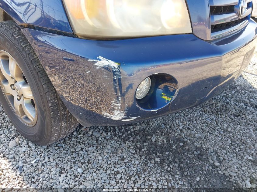 2005 Toyota Highlander V6 VIN: JTEEP21A550104961 Lot: 43847818