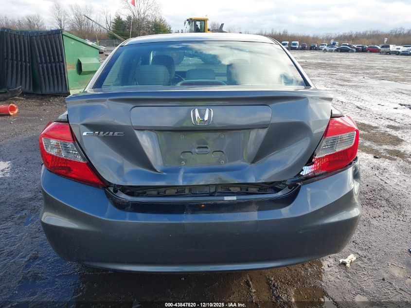 2012 Honda Civic Ex-L VIN: 2HGFB2F93CH315611 Lot: 43847820