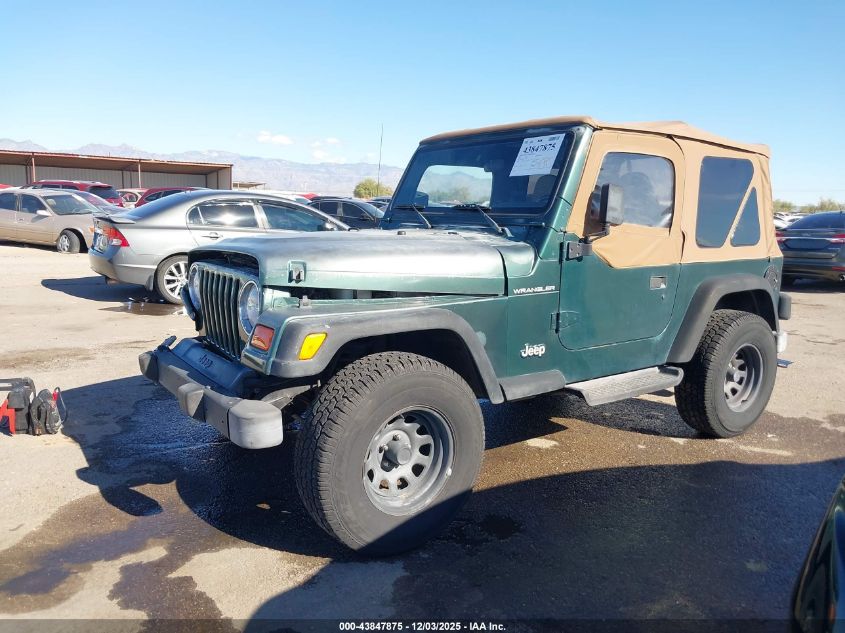 2000 Jeep Wrangler Se VIN: 1J4FA29P9YP785909 Lot: 43847875