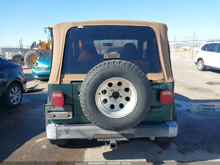 2000 Jeep Wrangler Se VIN: 1J4FA29P9YP785909 Lot: 43847875