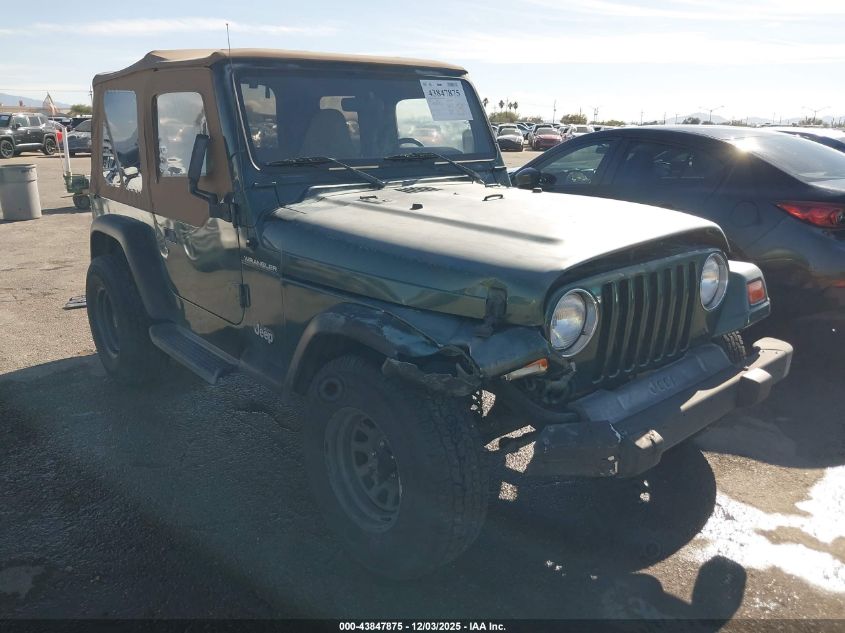 2000 Jeep Wrangler Se VIN: 1J4FA29P9YP785909 Lot: 43847875