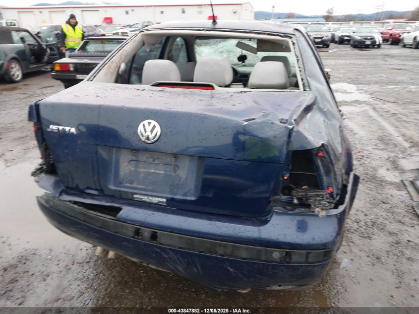 2003 Volkswagen Jetta Gls 2.0L VIN: 3VWSK69M43M142202 Lot: 43847882