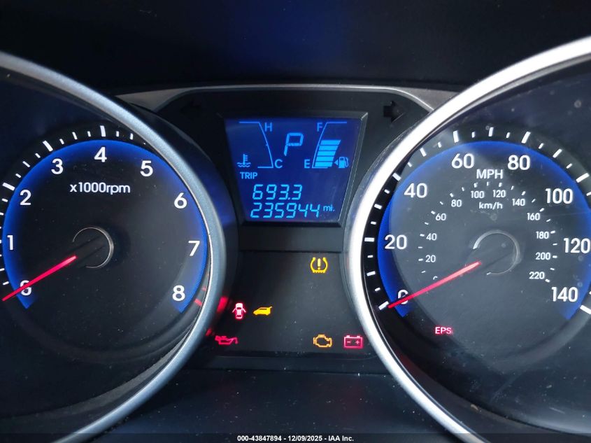 2012 Hyundai Tucson Limited VIN: KM8JU3AC3CU499436 Lot: 43847894