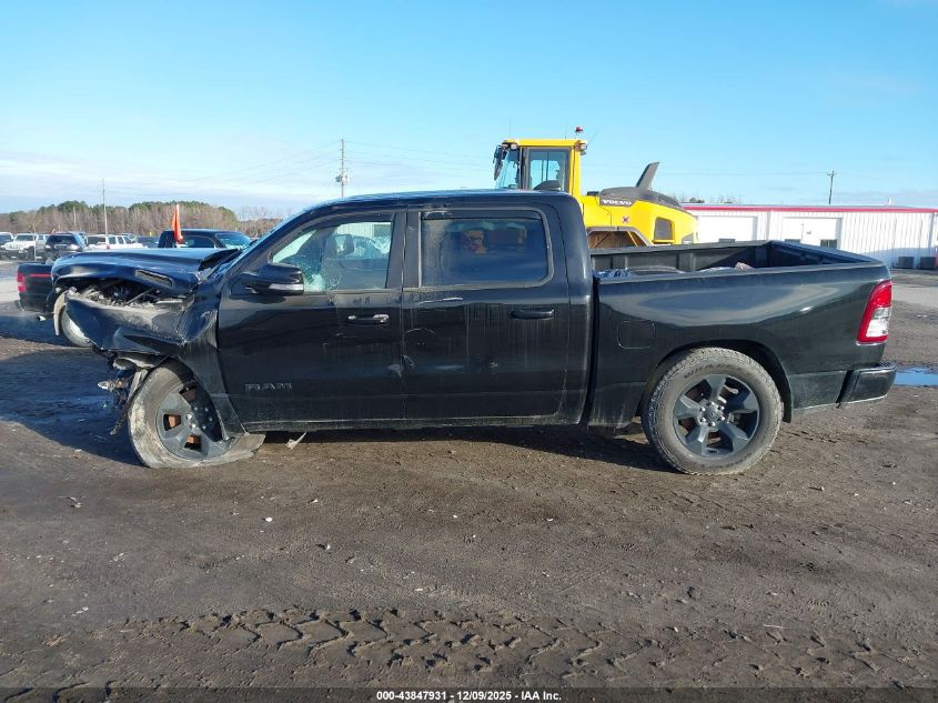 2019 Ram 1500 Big Horn/Lone Star 4X4 5'7 Box VIN: 1C6SRFFT4KN687547 Lot: 43847931