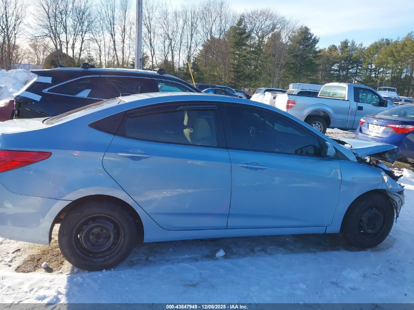2012 Hyundai Accent Gls VIN: KMHCT4AE2CU250273 Lot: 43847949