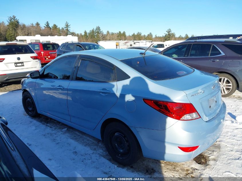 2012 Hyundai Accent Gls VIN: KMHCT4AE2CU250273 Lot: 43847949