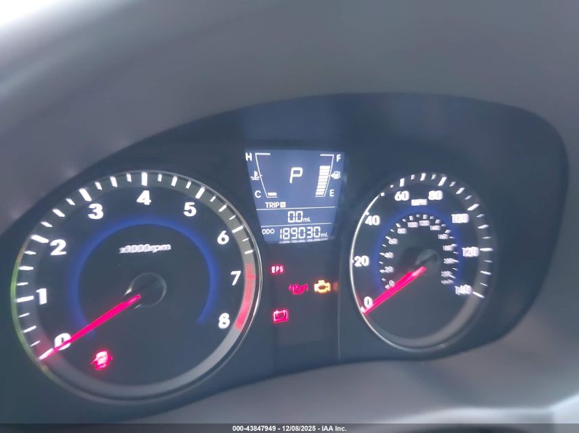 2012 Hyundai Accent Gls VIN: KMHCT4AE2CU250273 Lot: 43847949