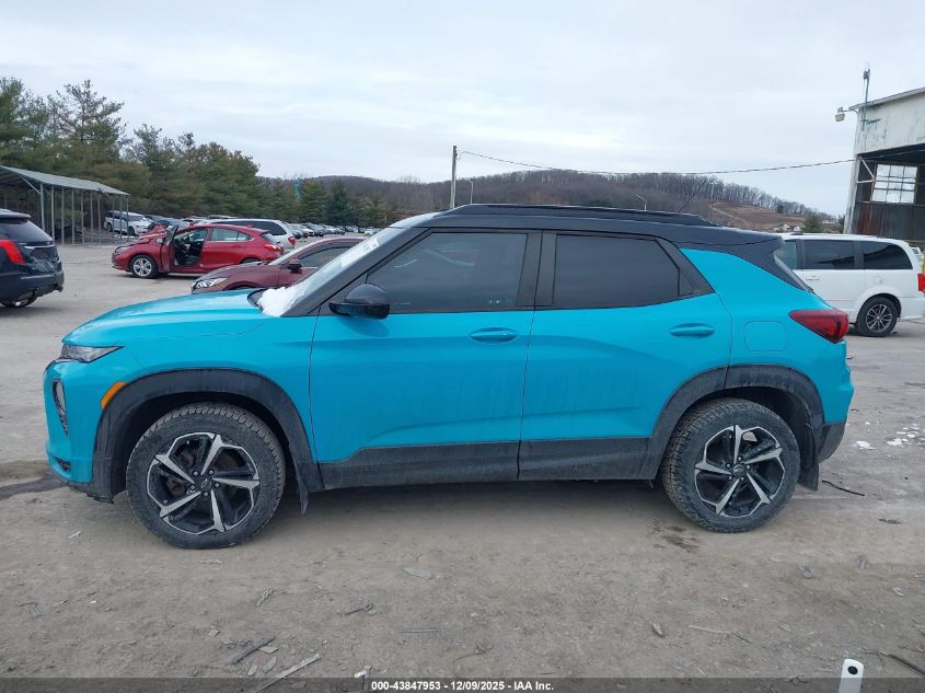 2021 Chevrolet Trailblazer Awd Rs VIN: KL79MUSL6MB068238 Lot: 43847953