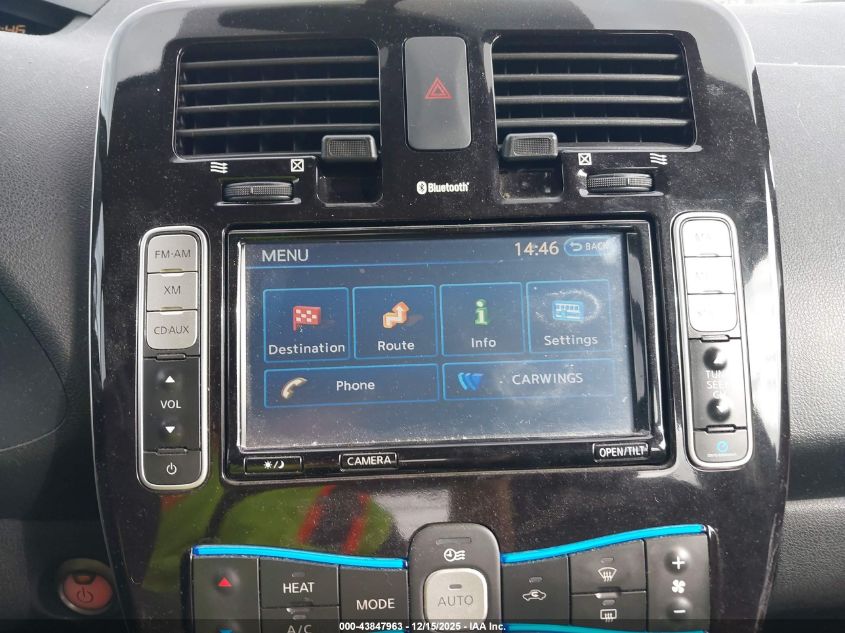 2013 Nissan Leaf Sv VIN: 1N4AZ0CP5DC411116 Lot: 43847963