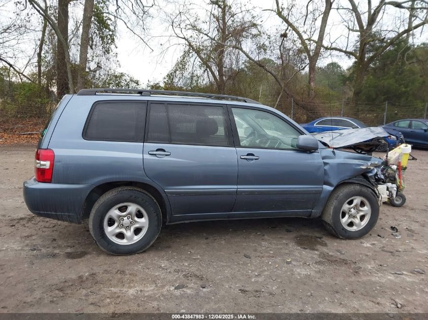2006 Toyota Highlander VIN: JTEGD21A560145268 Lot: 43847983