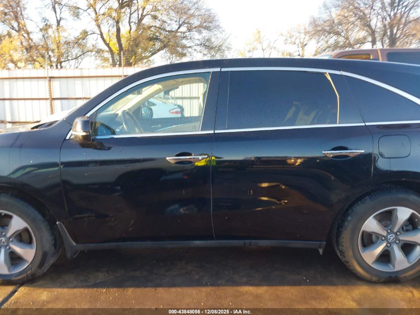 2016 Acura Mdx Acurawatch Plus Package VIN: 5FRYD3H21GB008603 Lot: 43848056