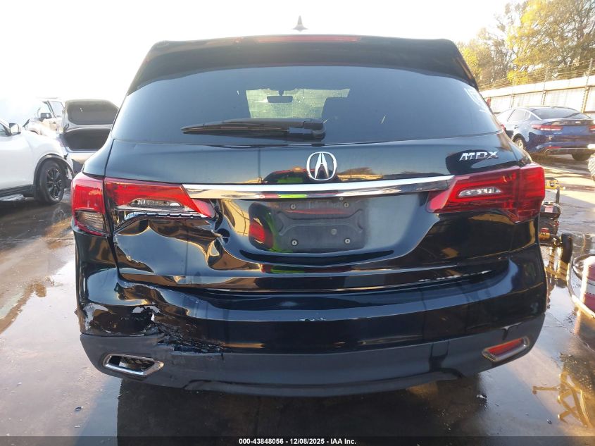 2016 Acura Mdx Acurawatch Plus Package VIN: 5FRYD3H21GB008603 Lot: 43848056
