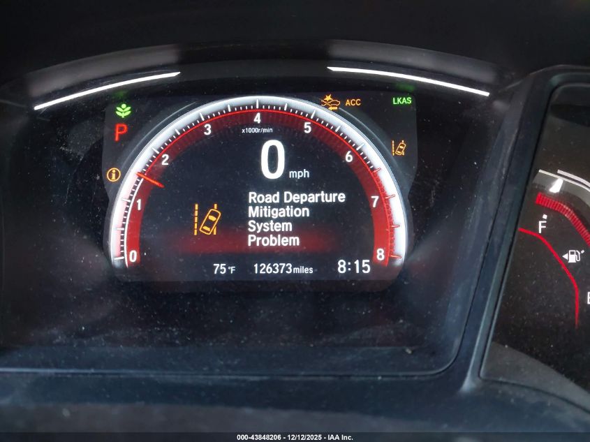 2019 Honda Civic Sport VIN: SHHFK7H41KU419899 Lot: 43848206