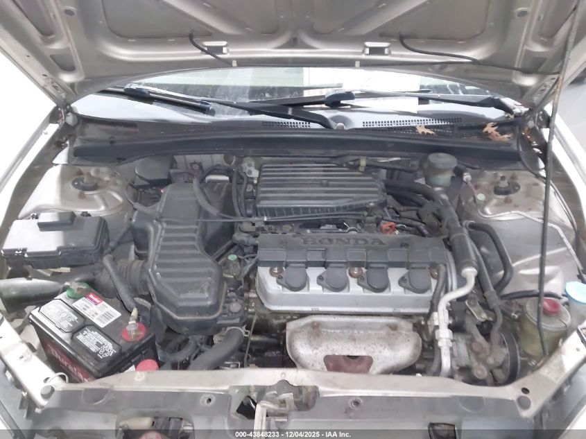 2004 Honda Civic Lx VIN: JHMES16554S002442 Lot: 43848233