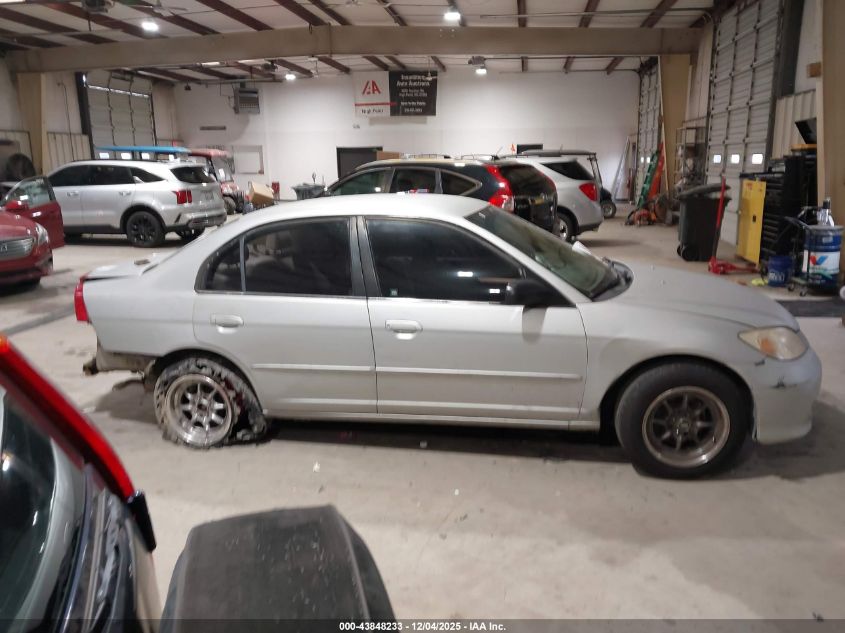 2004 Honda Civic Lx VIN: JHMES16554S002442 Lot: 43848233