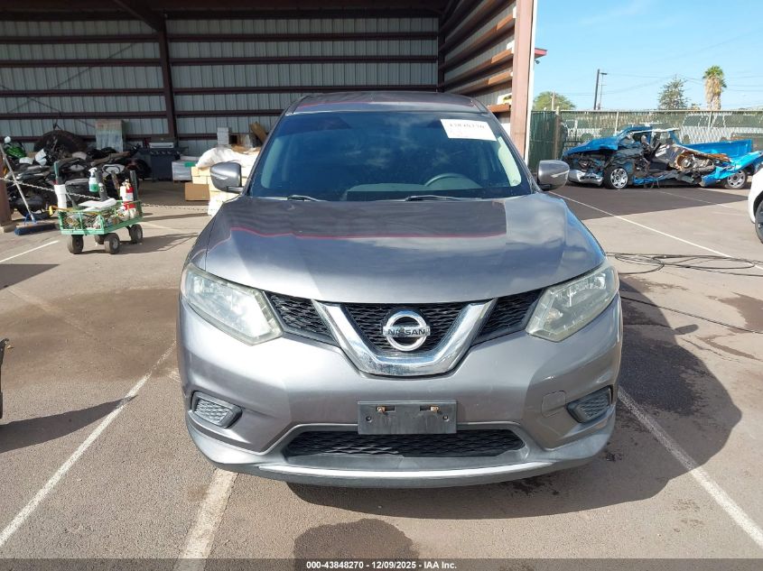 2015 Nissan Rogue S VIN: 5N1AT2MTXFC926274 Lot: 43848270